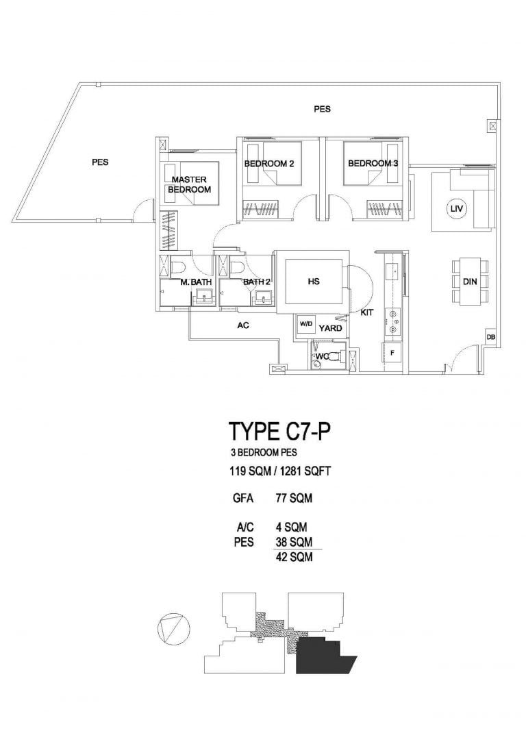 Uptown-Farrer-FloorPlan-3-Bed-C7P