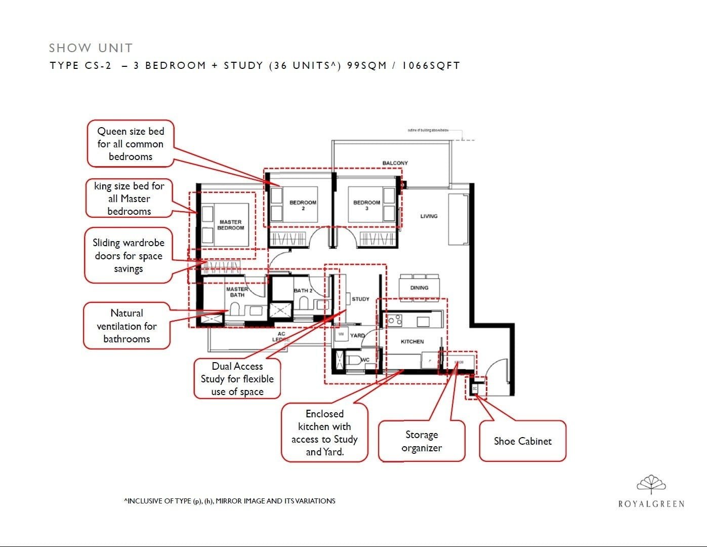 3-Bedroom-Study-show-unit-Type-CS-2-1066-sqft