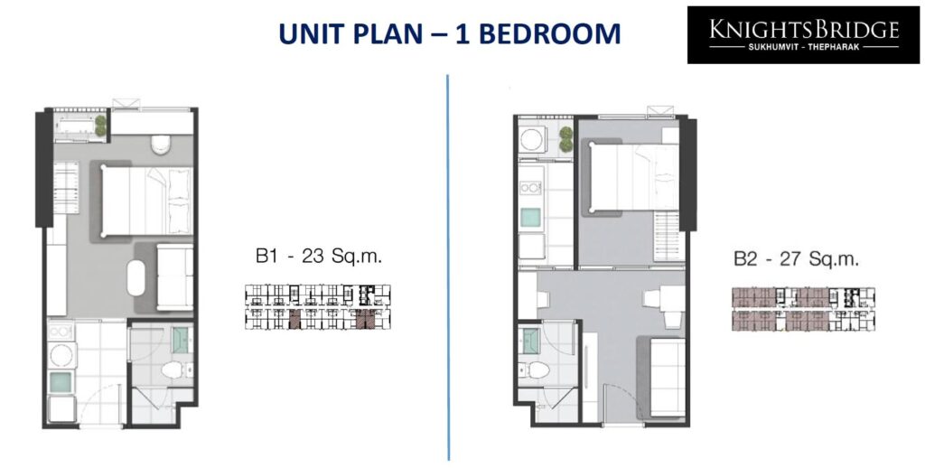 Knightsbridge-sukhumvit-thepharak-Floor plan 1BR