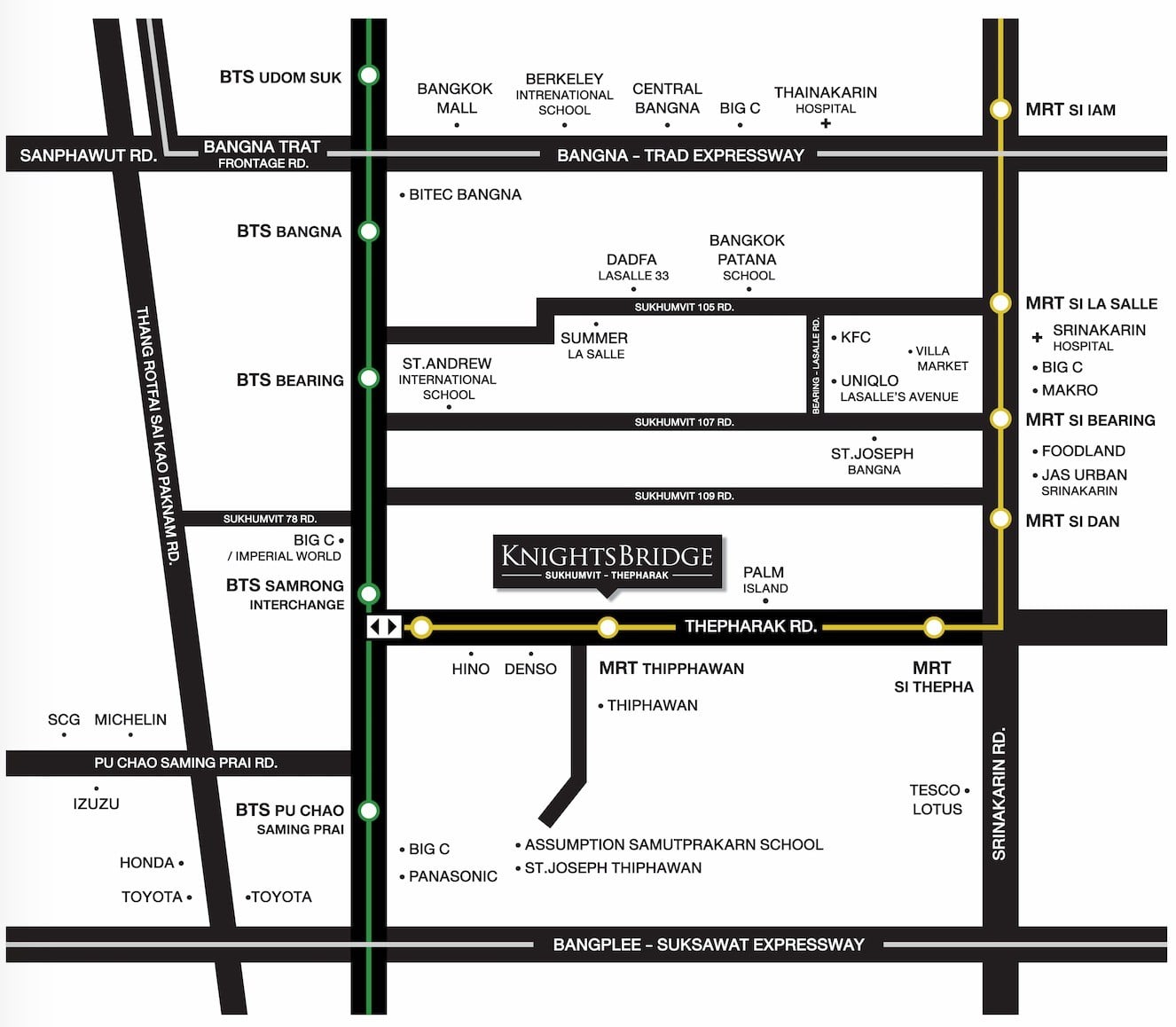 Knightsbridge-sukhumvit-thepharak-map