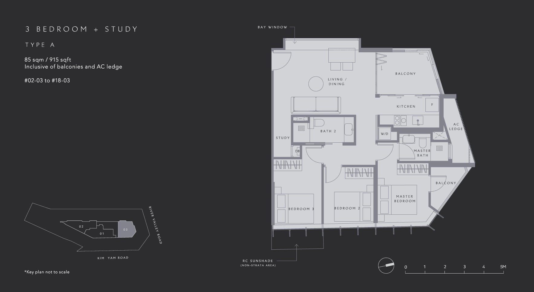 The-Iveria-Floor Plan Type A 3BR +S