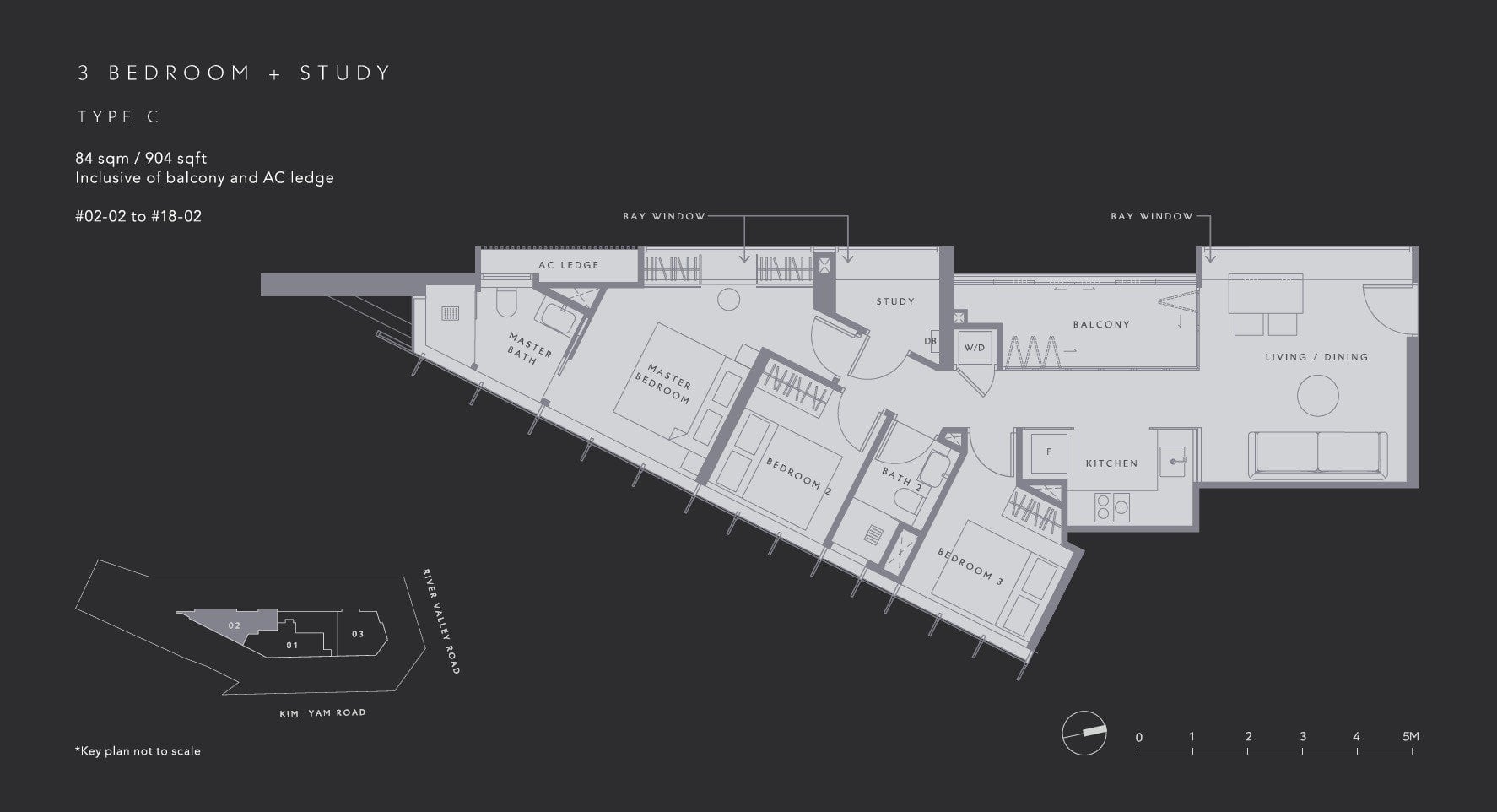 The-Iveria-Floor Plan Type C 3BR +S