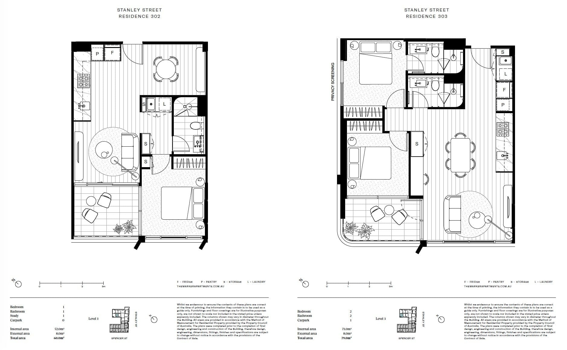 The Marker Melbourne-Typical 1BR Floor Plate