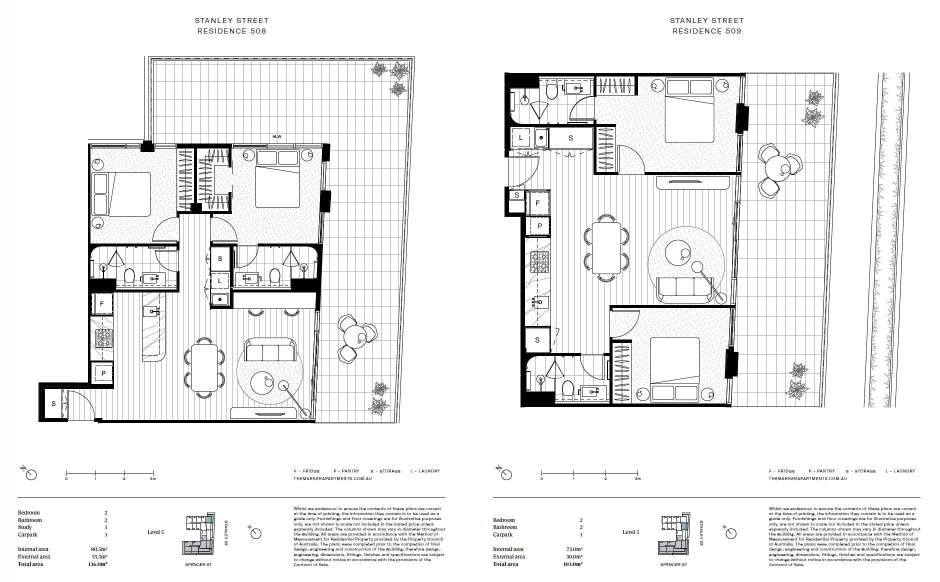 The Marker Melbourne-Typical 2BR Floor Plate 2