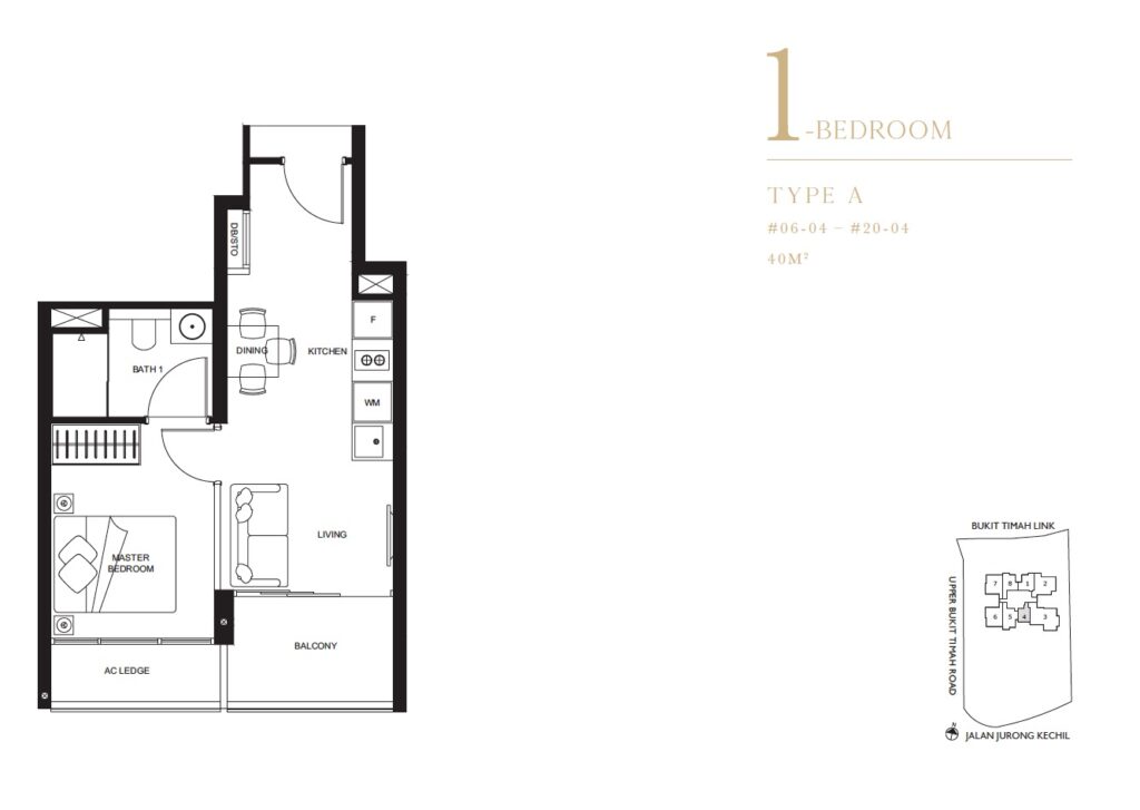 linq condo floor plan 1BR