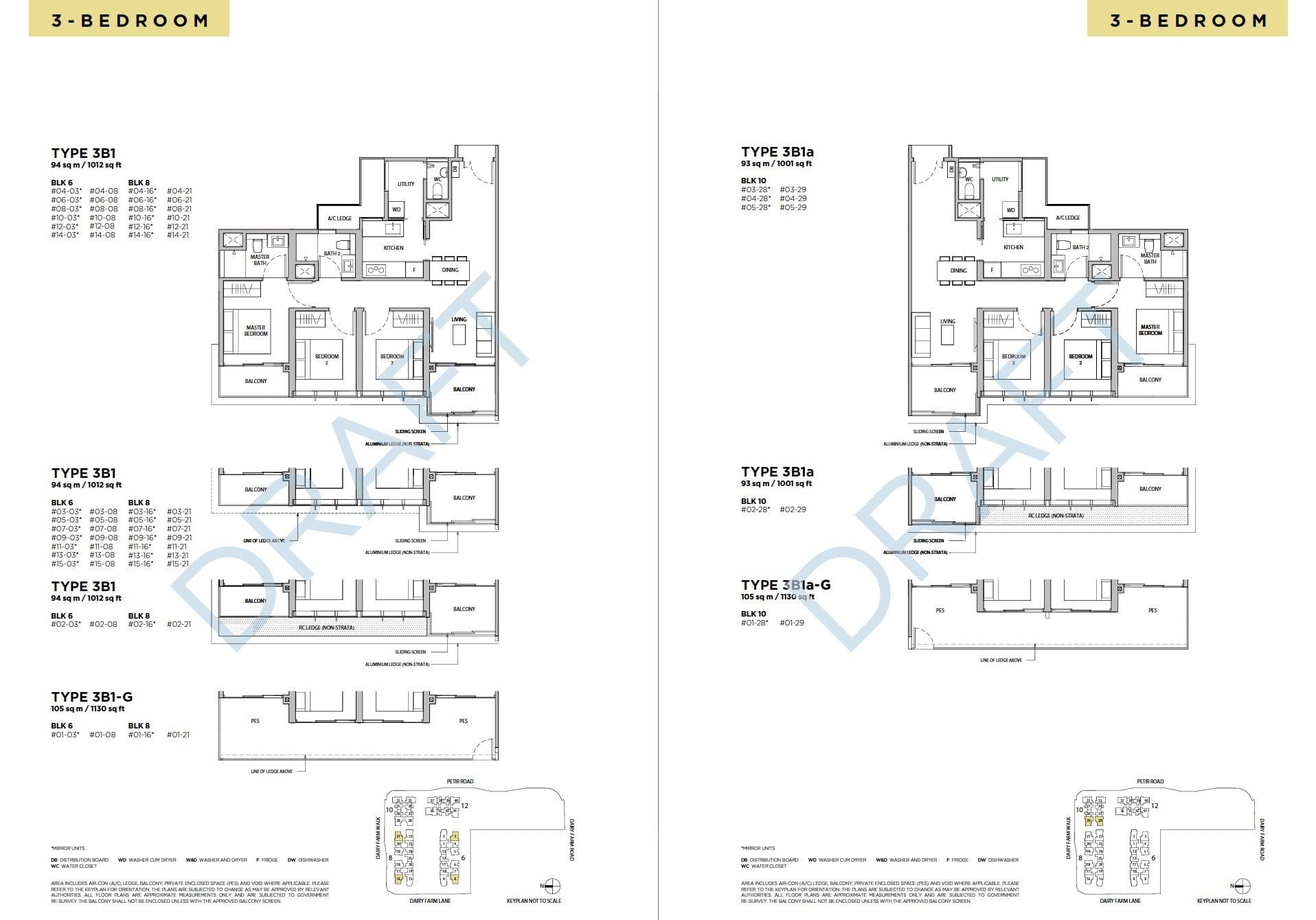 Dairy-Farm-Residences-Floor Plan 3BR -2