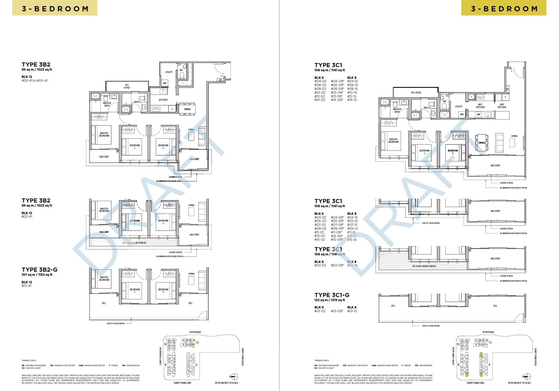 Dairy-Farm-Residences-Floor Plan 3BR -3