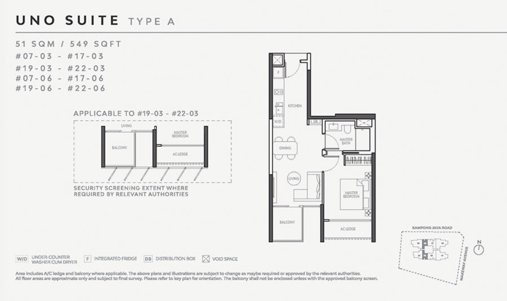 Atelier Newton Floor Plan 1BR