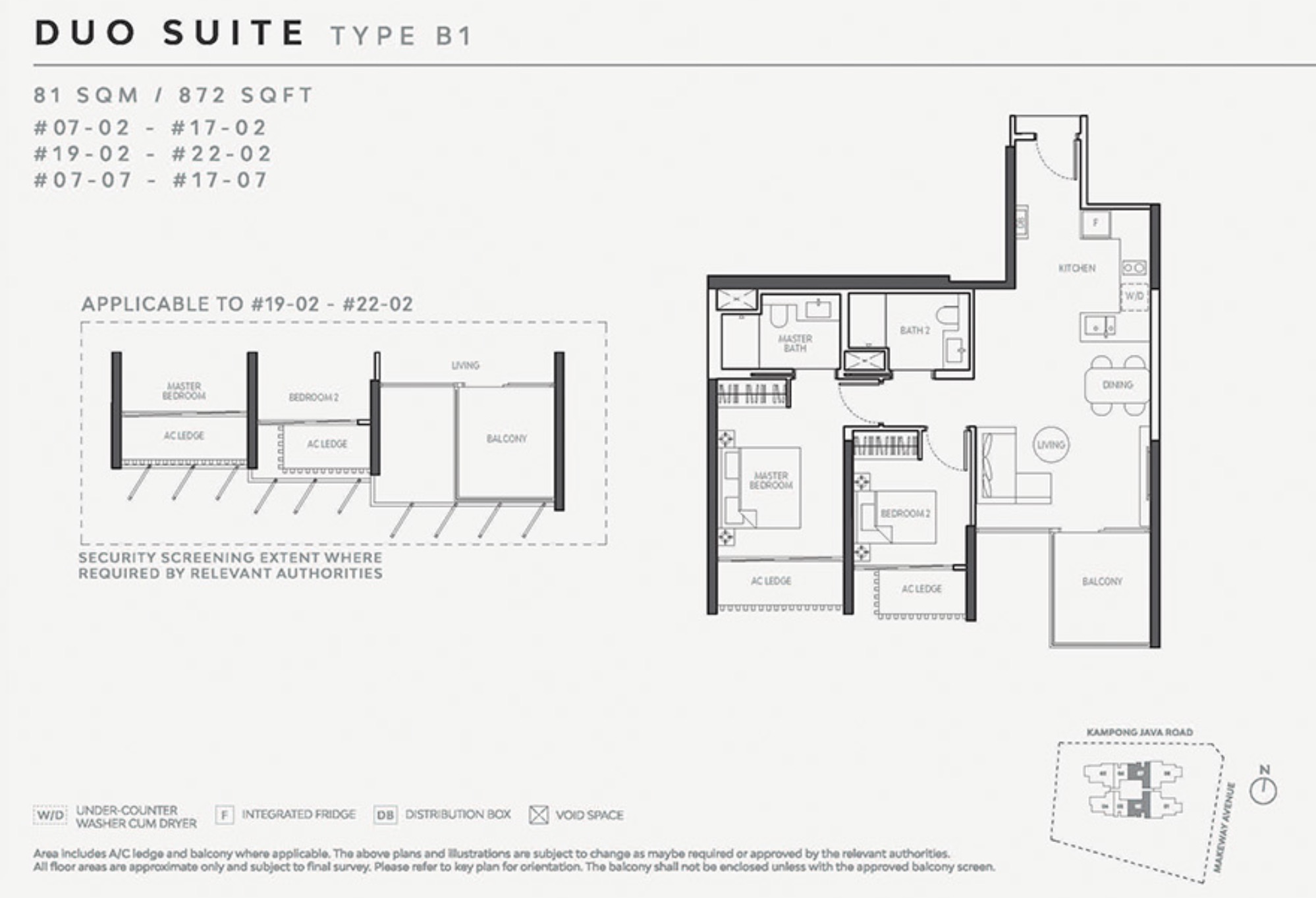 Atelier Newton Floor Plan 2BR