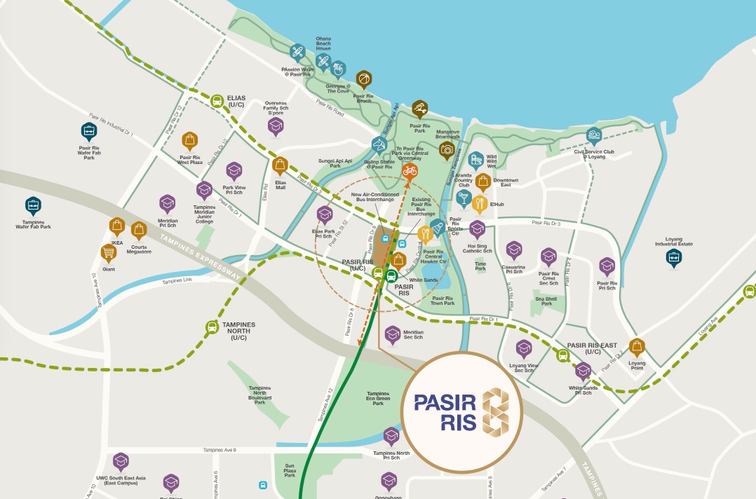 Pasir Ris 8-location map