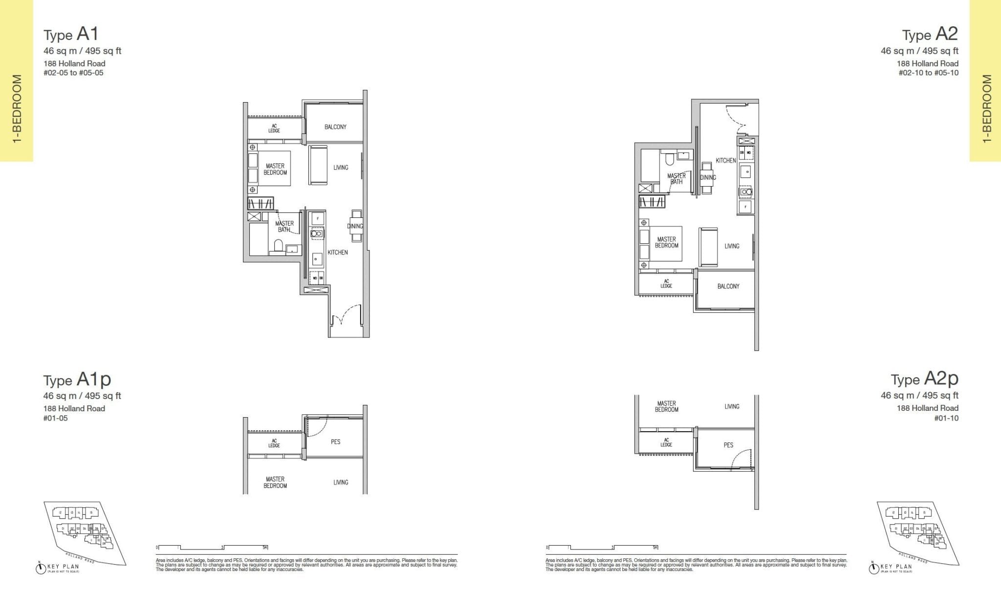 Van Holland floor plan 1BR