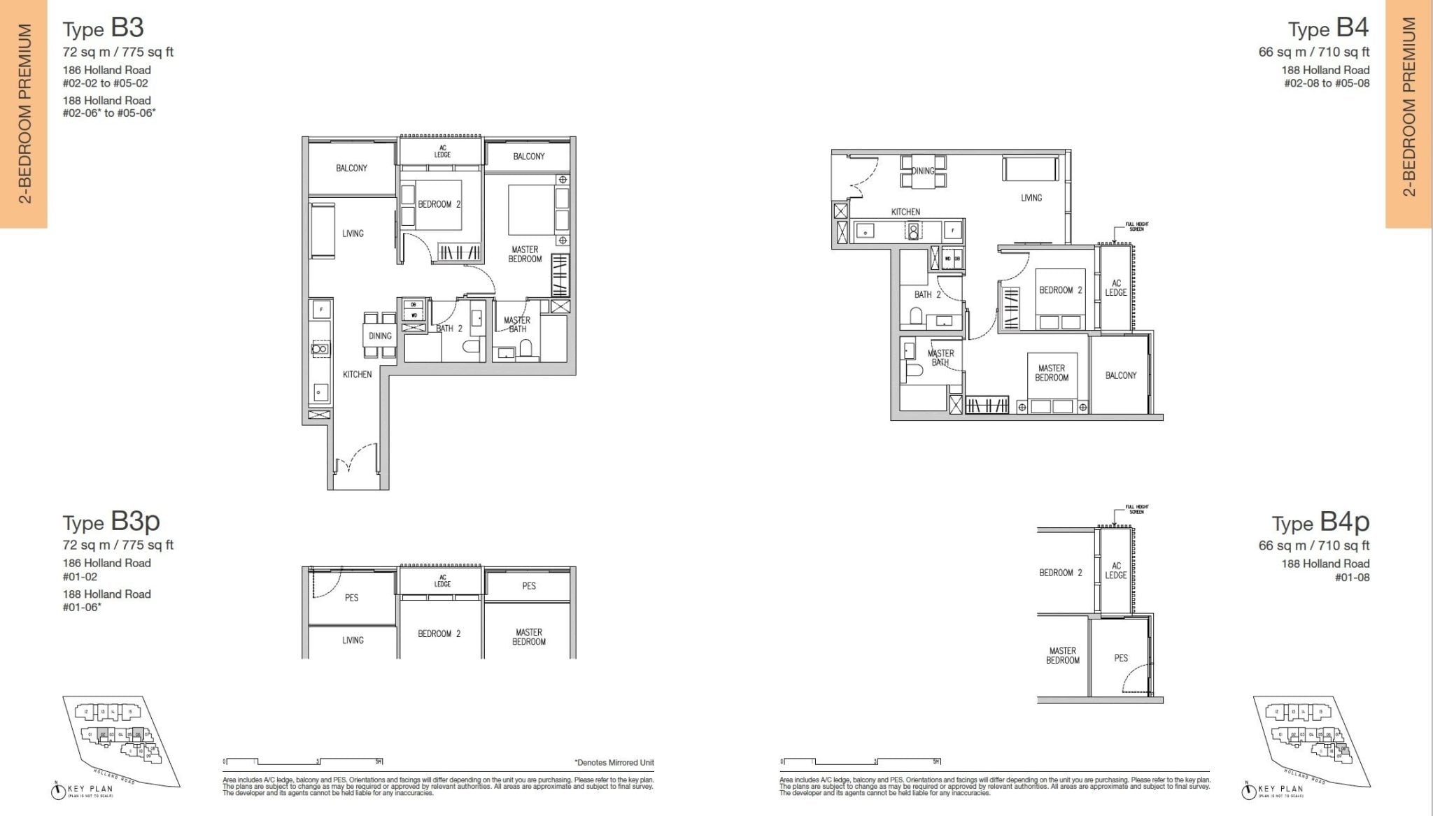 Van Holland floor plan 2BR premium