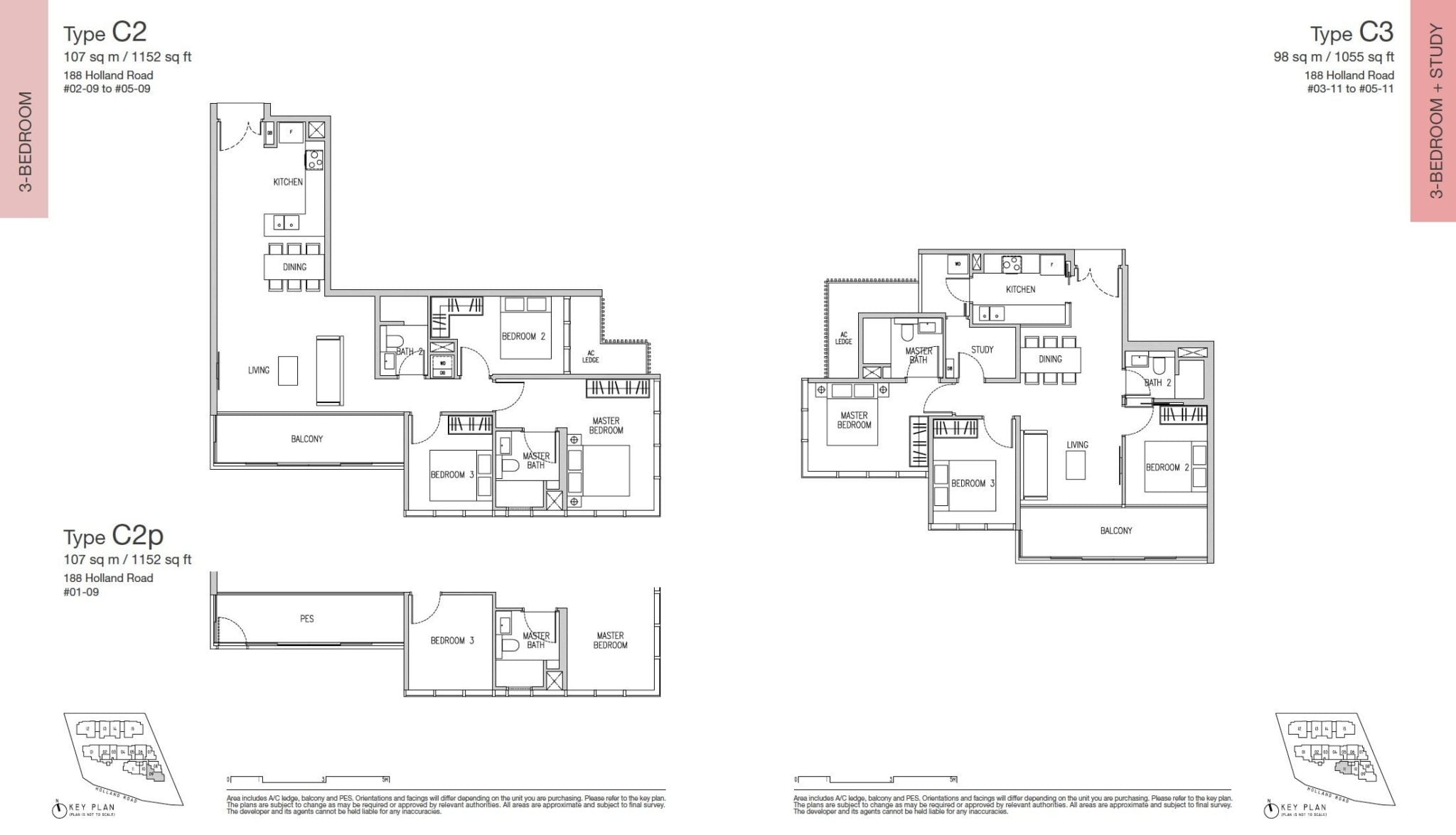 Van Holland floor plan 3BR