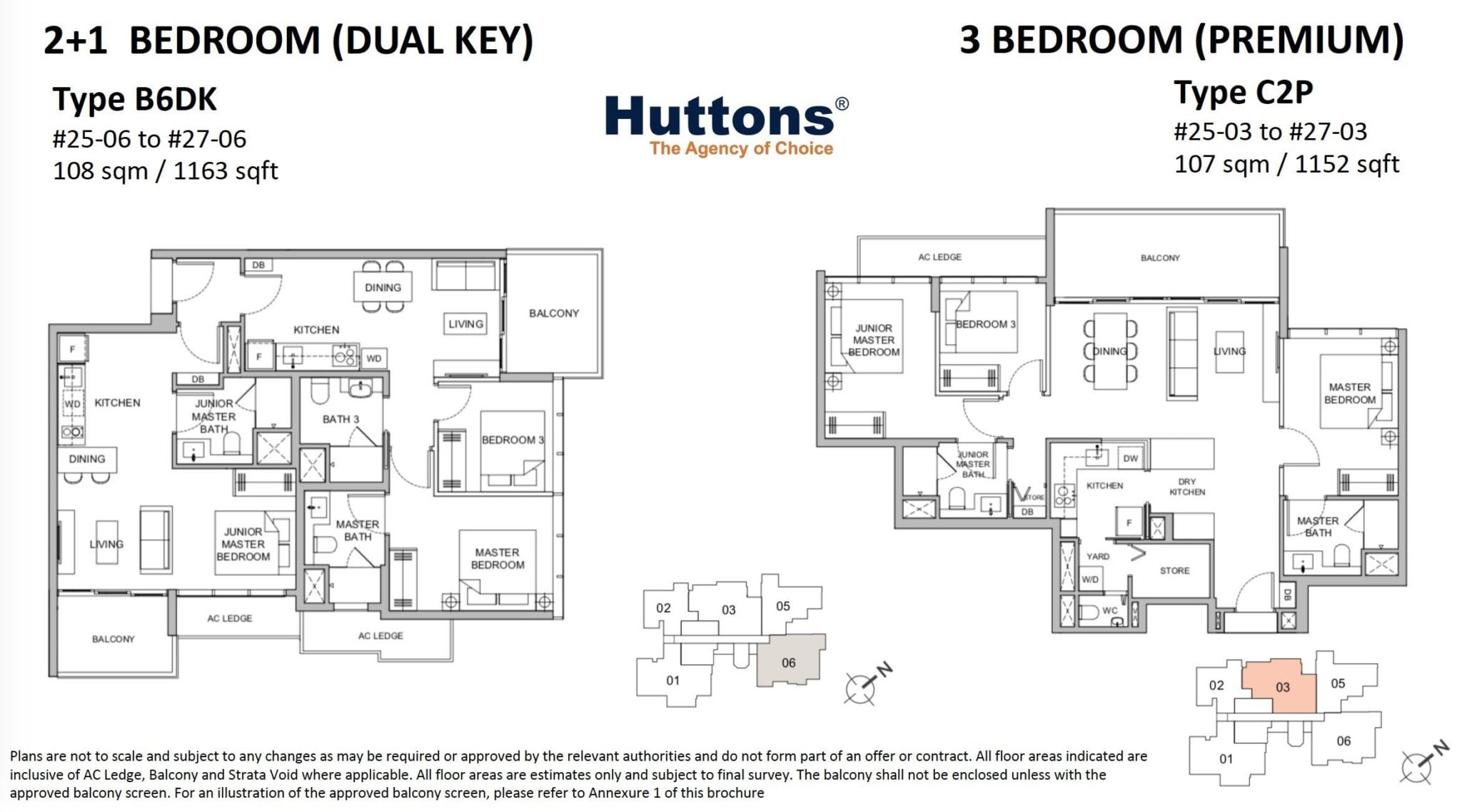 Verticus-floor plan 2BR+1, 3BR Premium