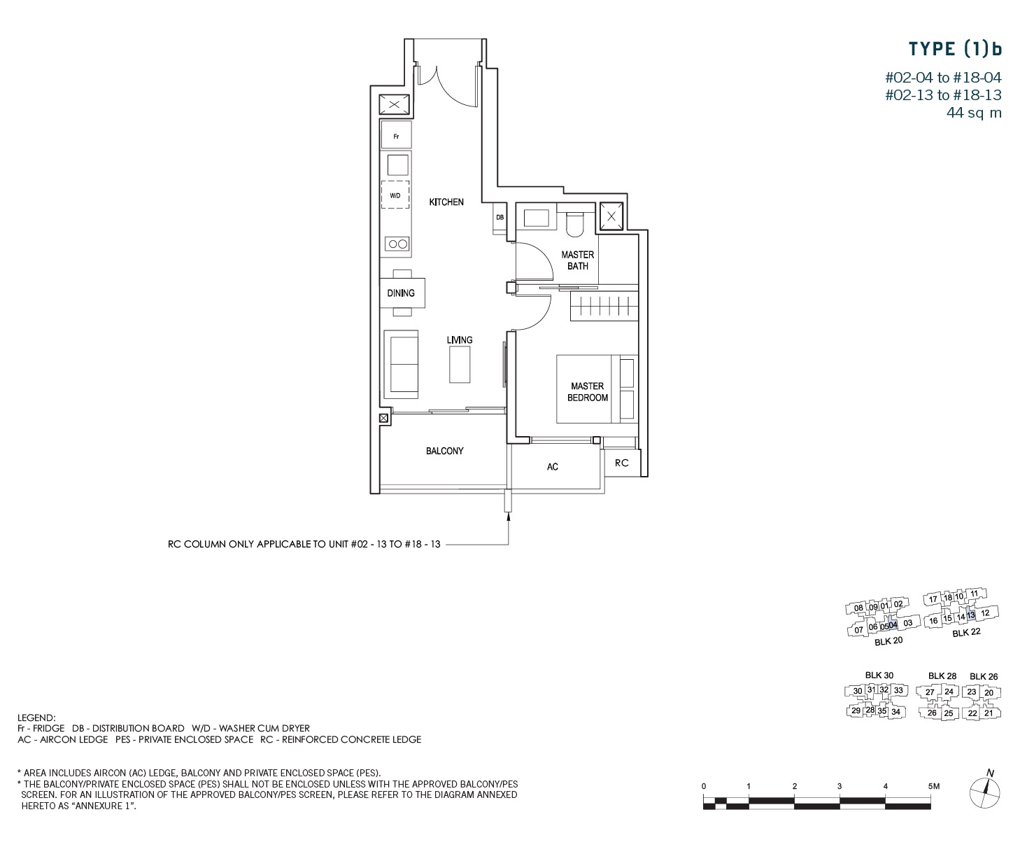 penrose-sims-floorplan 1BR 1B