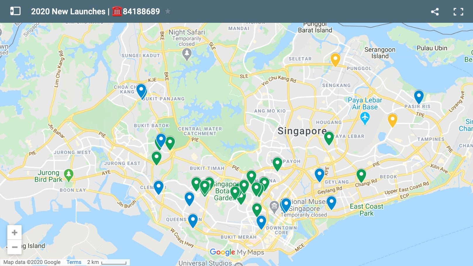 2020 Singapore new condo launches