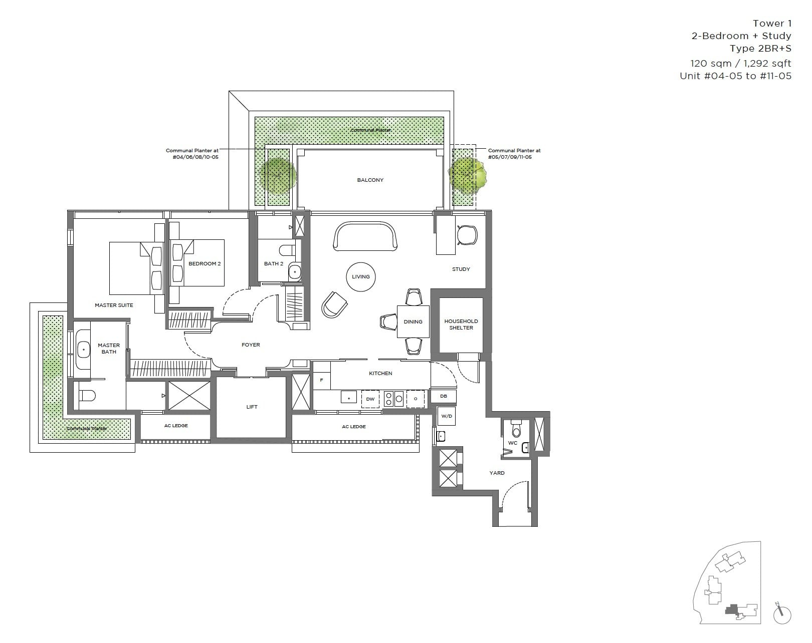 15-Holland Hill -2BR +S