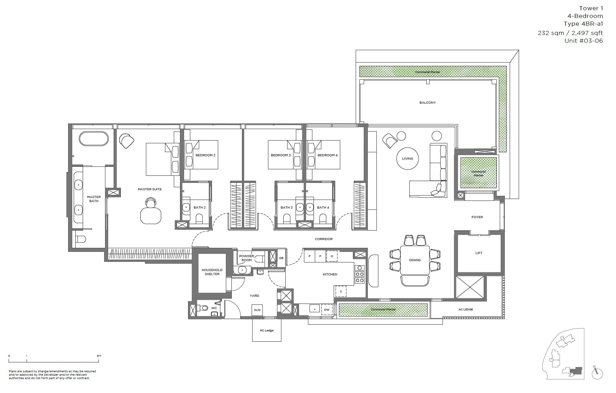 15-Holland Hill -floor plan 4BR b