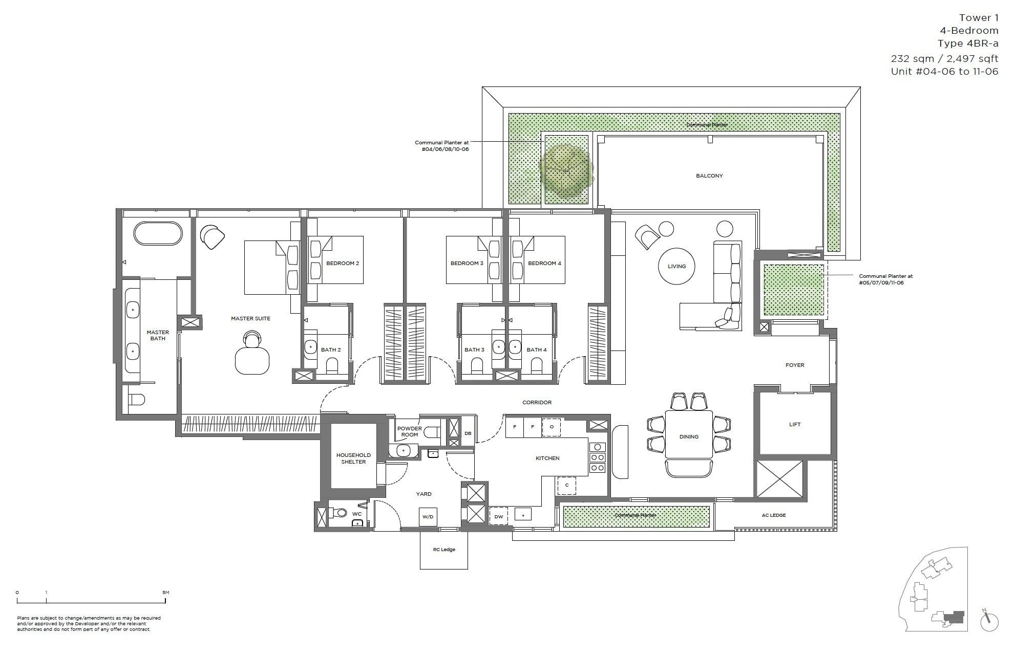 15-Holland Hill -floor plan 4BR