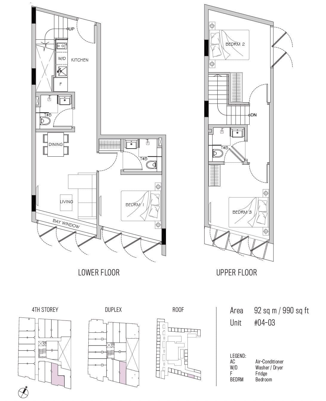 77 east coast floor plan 3BR