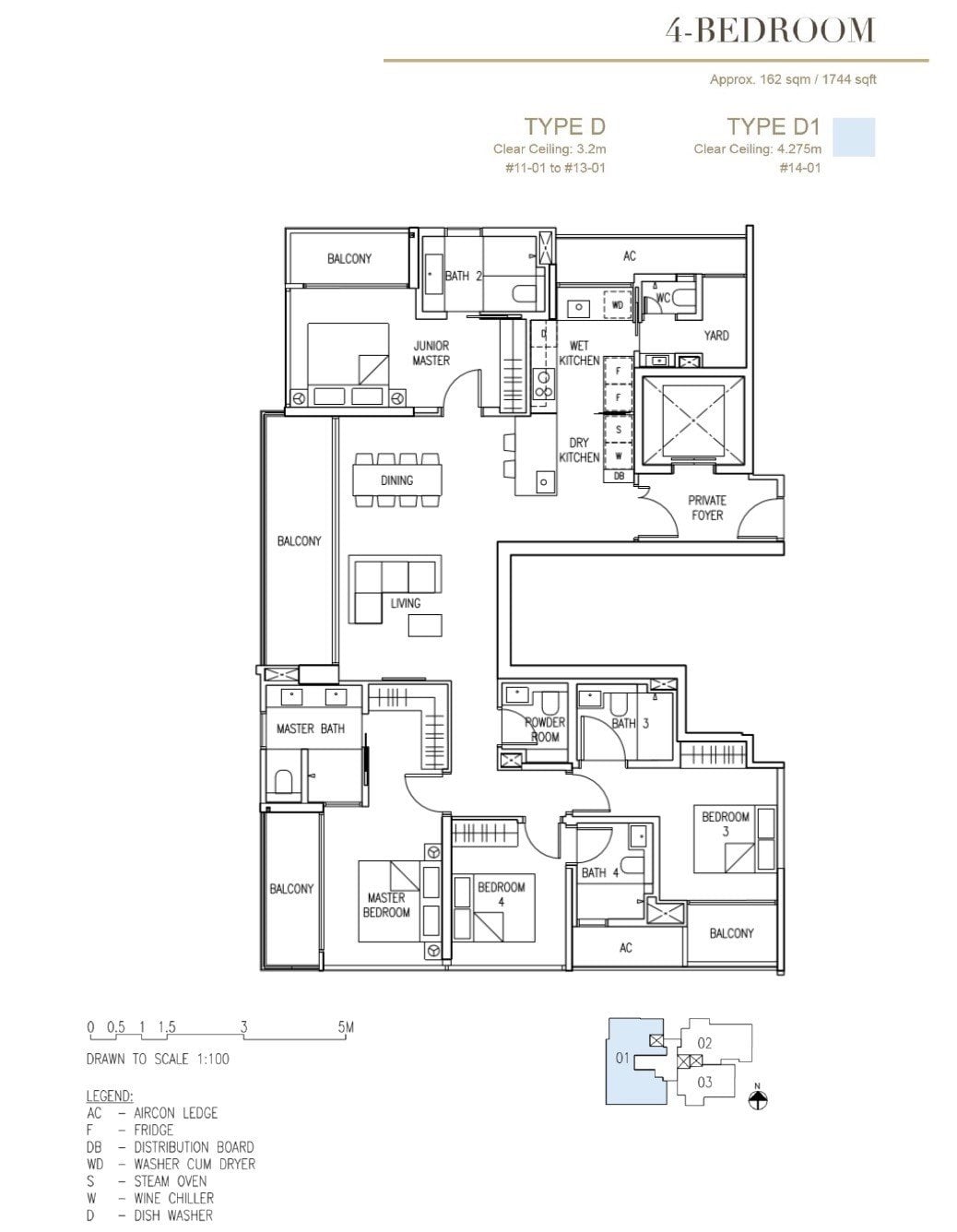 Cairnhill-16-Orchard Floor Plan 4BR Type D