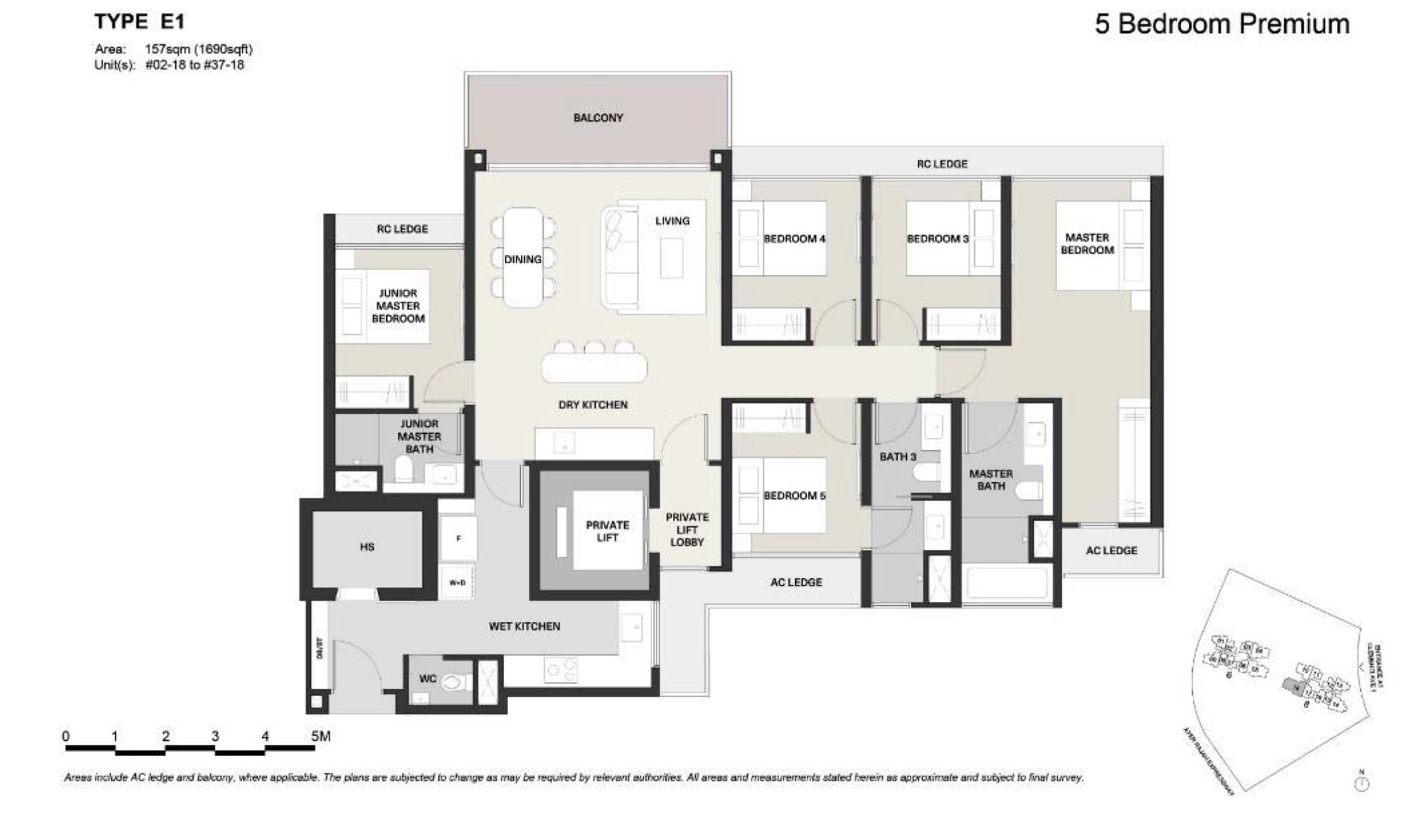 Clavon-Floor Plan 5BR E1