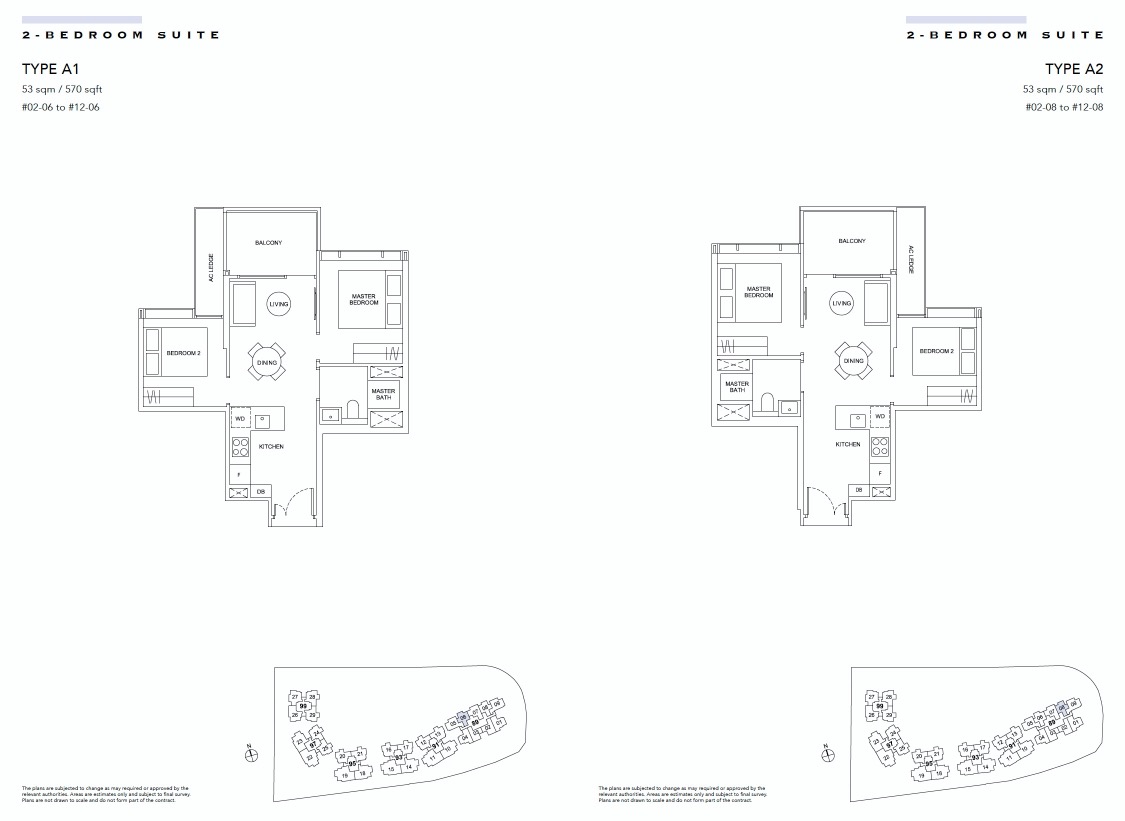 Hyll Holland floor plan 2BR