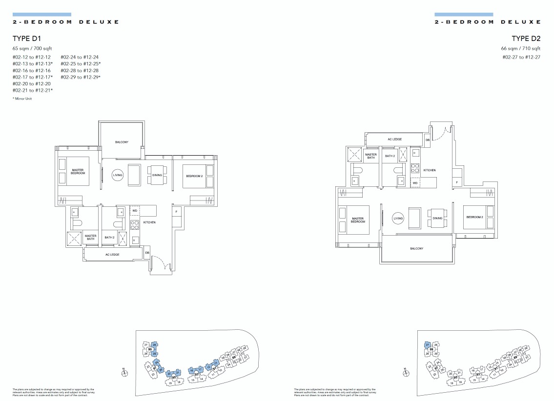 Hyll Holland floor plan 2BR-4