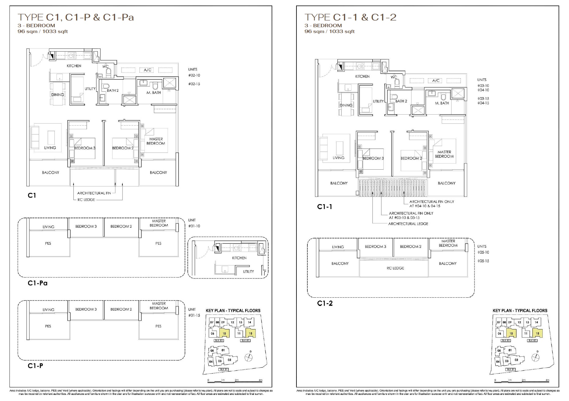 Phoenix Residences floor plan 3 Bedroom