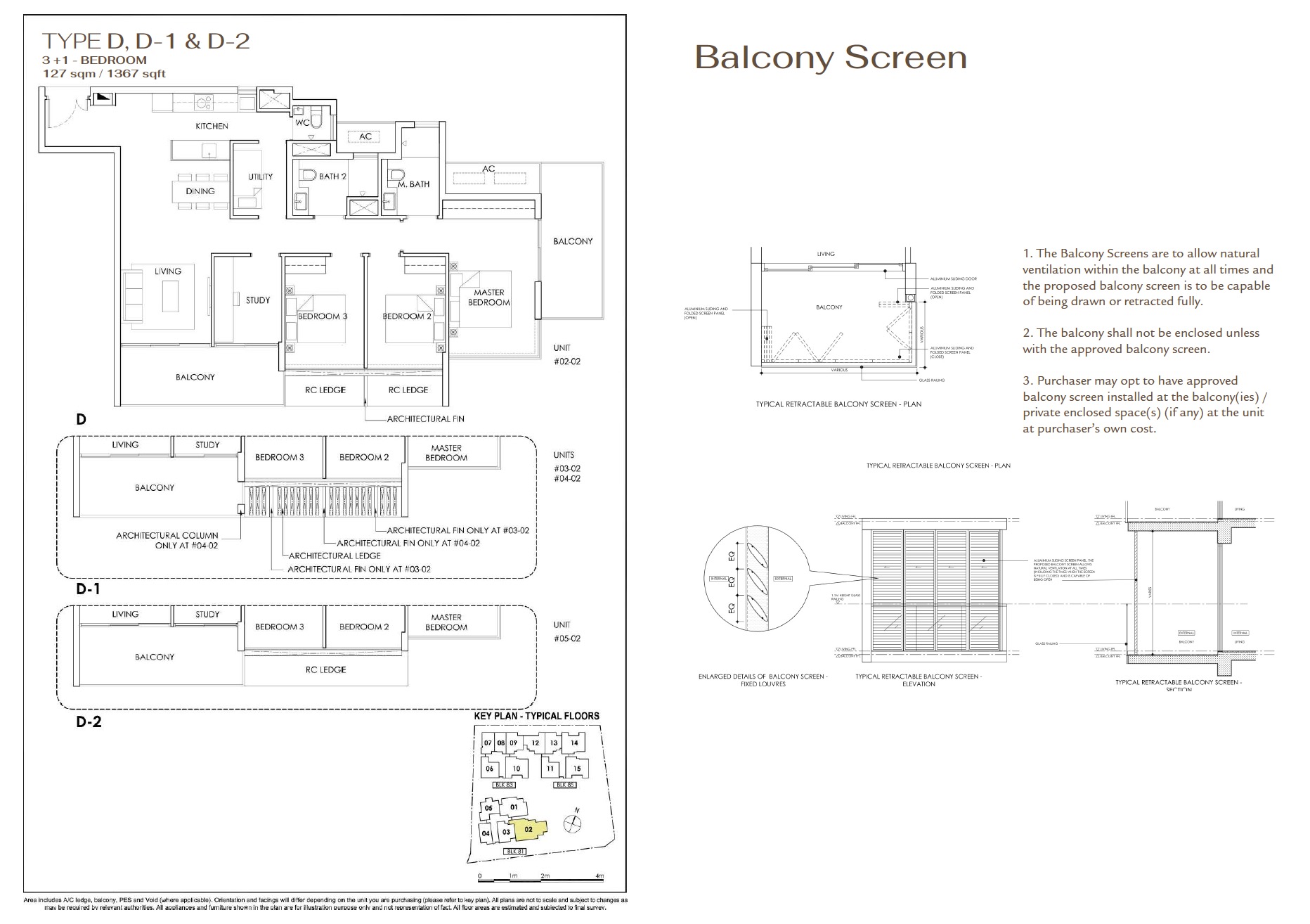 Phoenix Residences floor plan 3+1 Bedroom