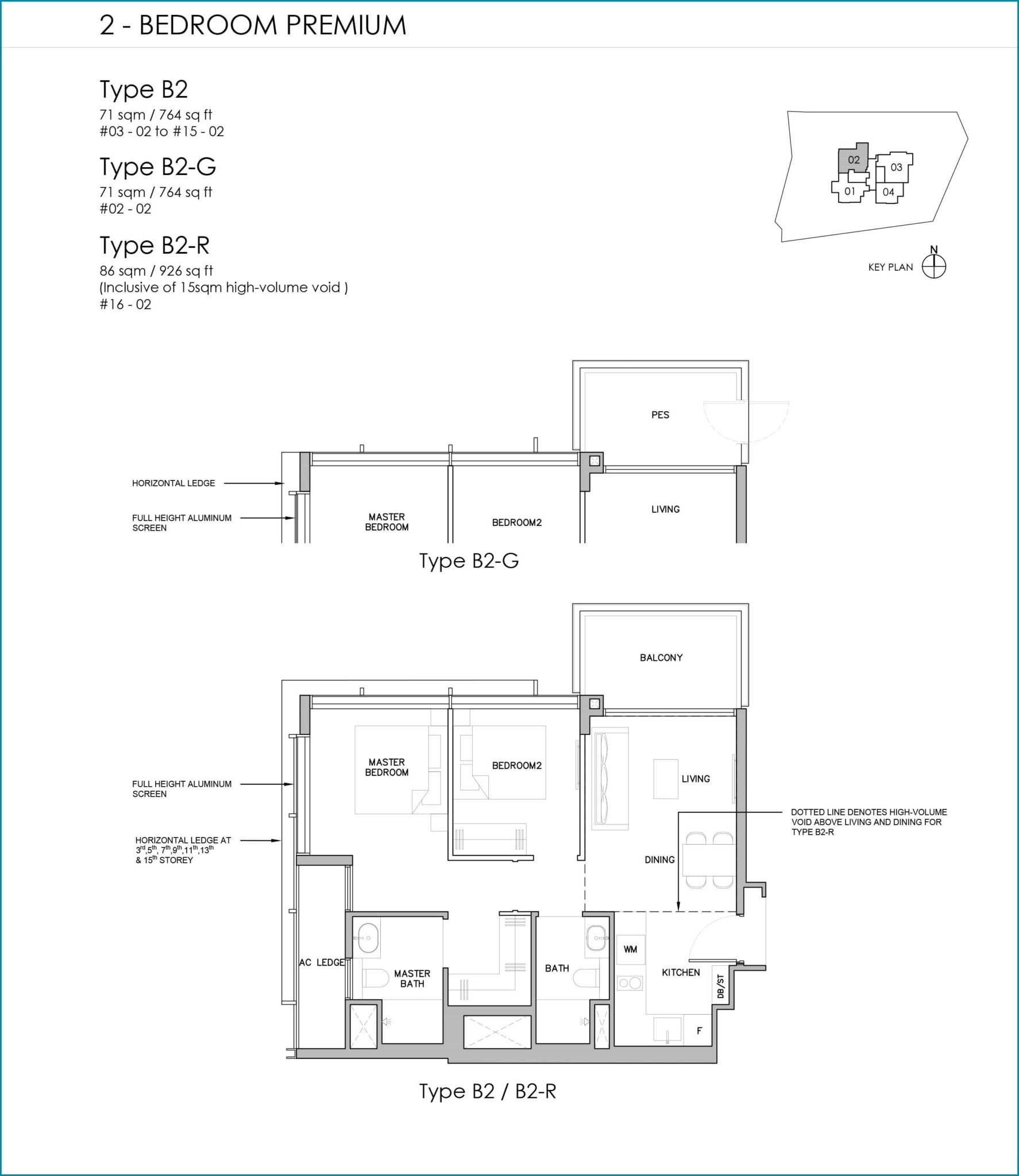 grange-1866-Floor Plan 2BR Premium B2