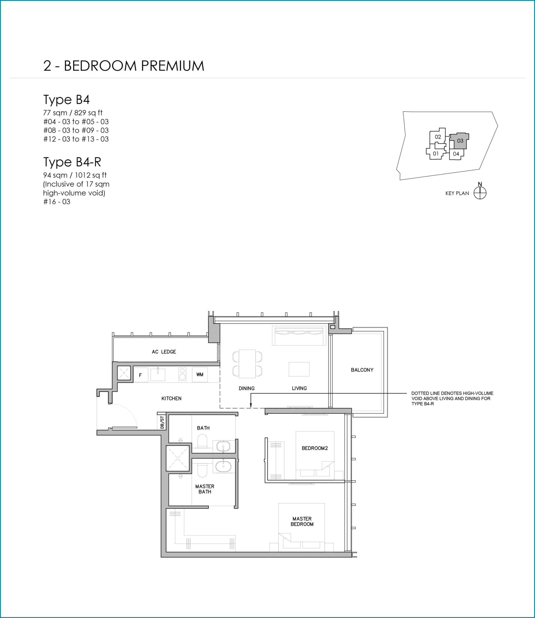 grange-1866-Floor Plan 2BR Premium B4