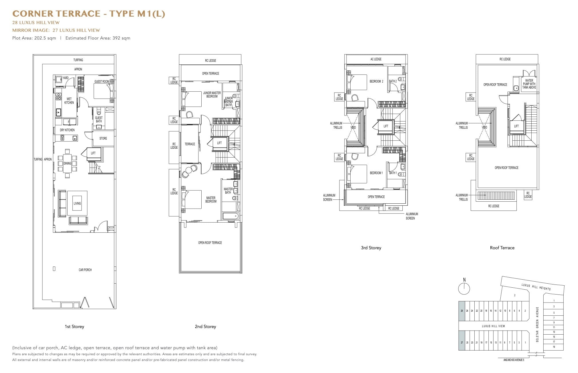 luxus-hills-contemporary - Corner Floor Plan 1