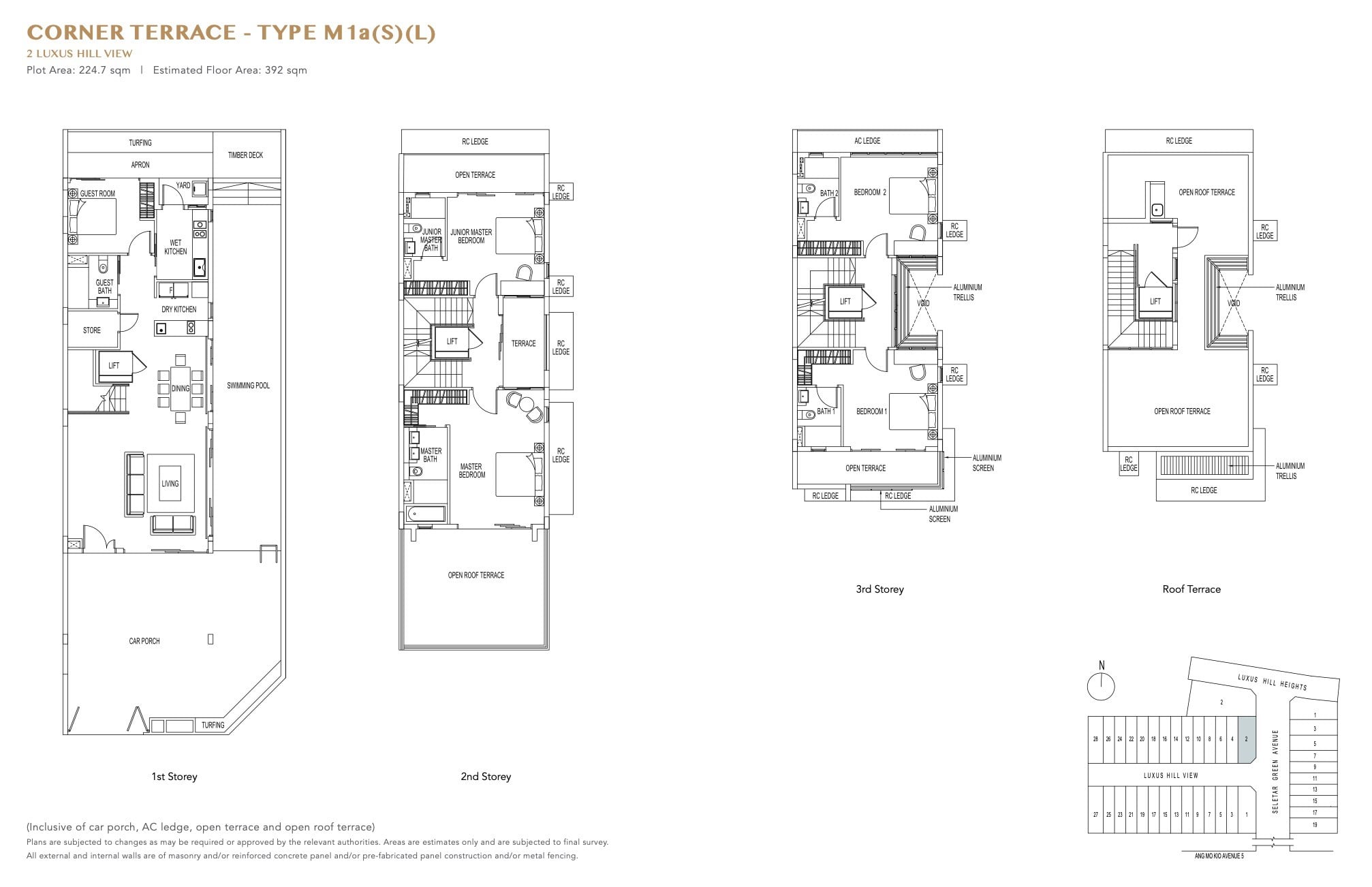 luxus-hills-contemporary - Corner Floor Plan 3