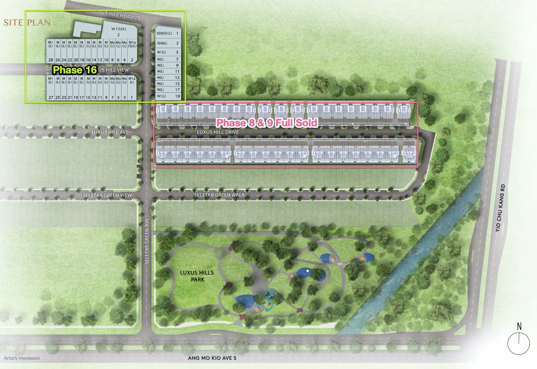 luxus-hills-site plan