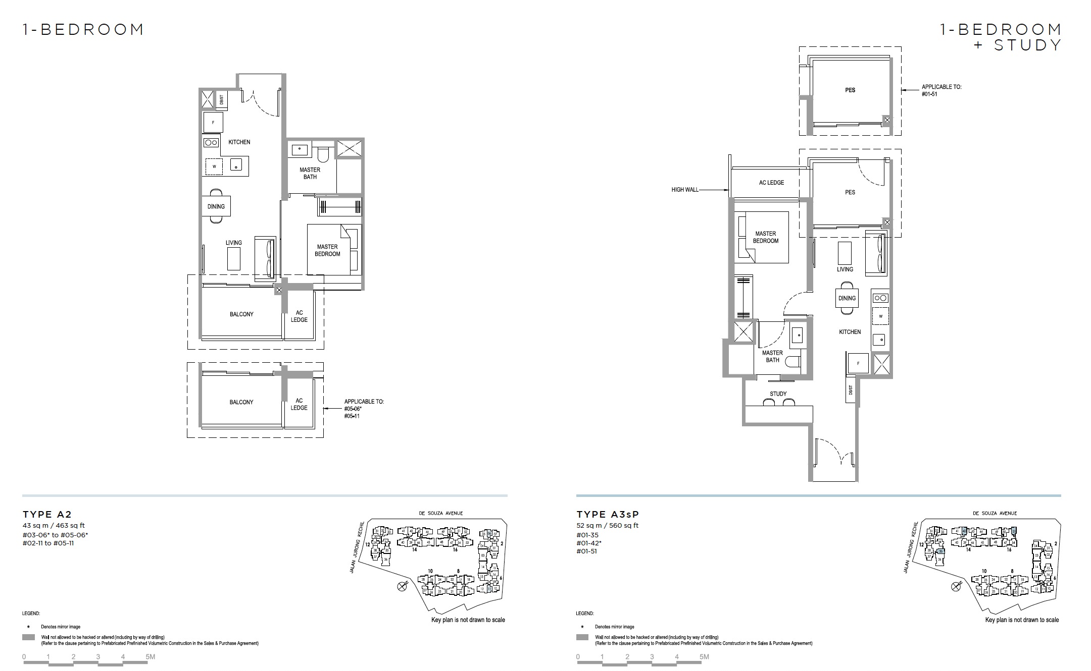 verdale-floor plan 1BR &1+S