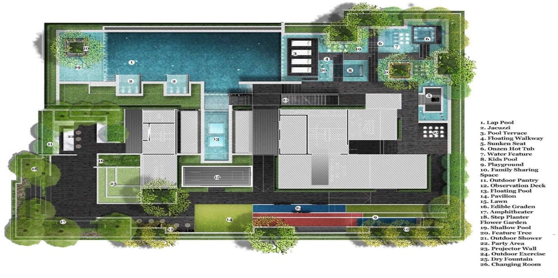 Walden Thonglo 8 - FloorPlan Rooftop