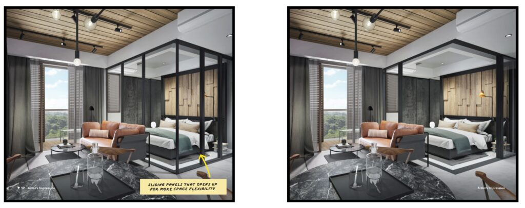 Noma-condo-guillemard-spacious bedroom