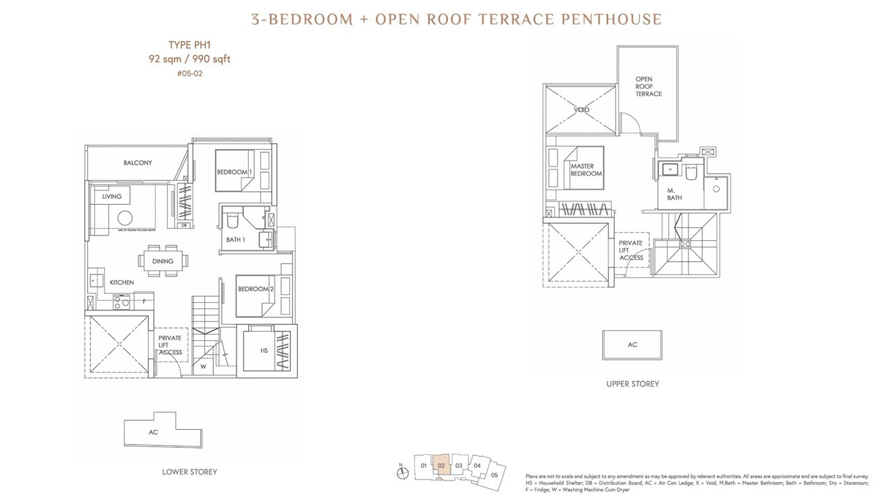 Mooi Residences floor plan 3BR PH