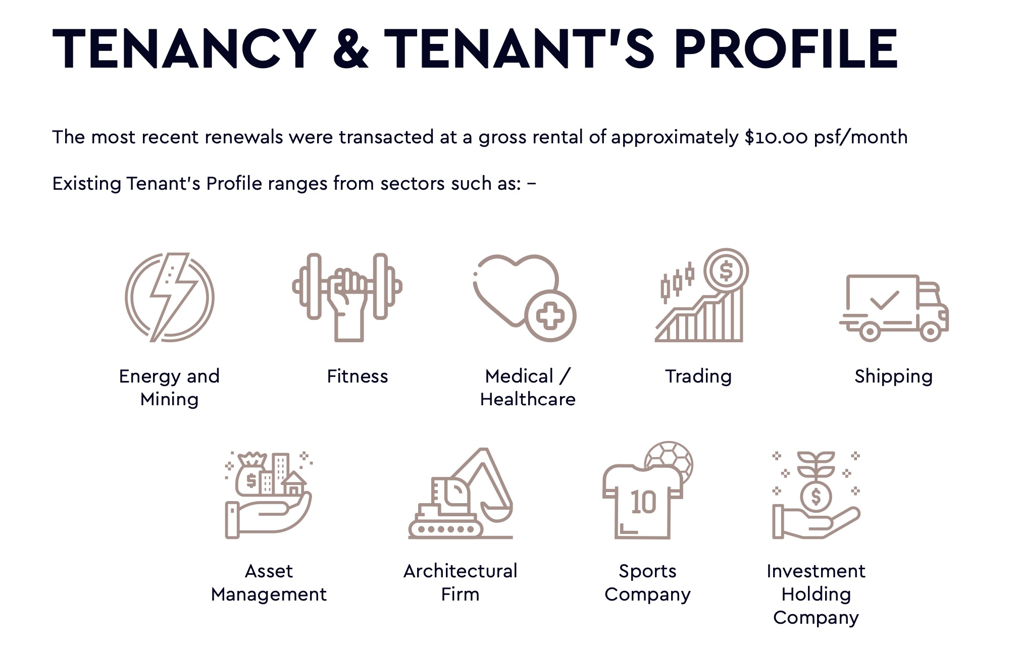 20 Cecil Street Current Tenants Profiles