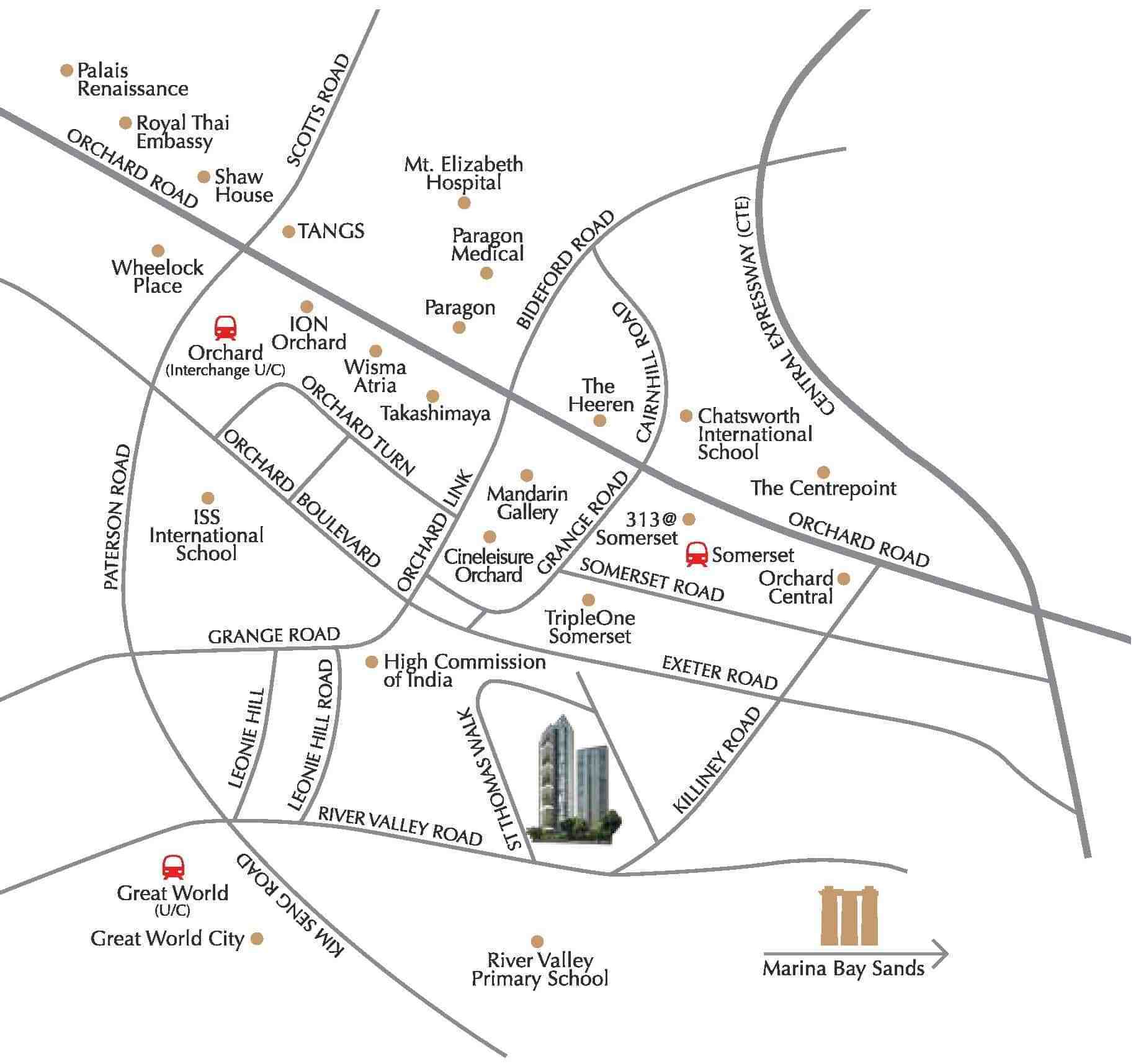 8 st thomas location map