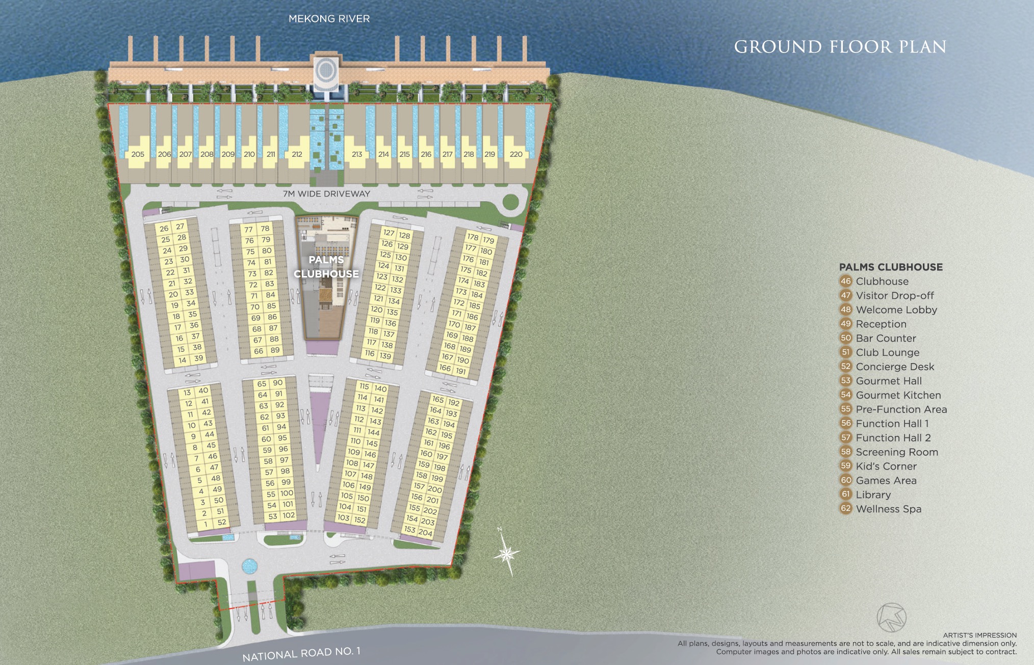 Palms Oxley Cambodia -Site Plan Ground