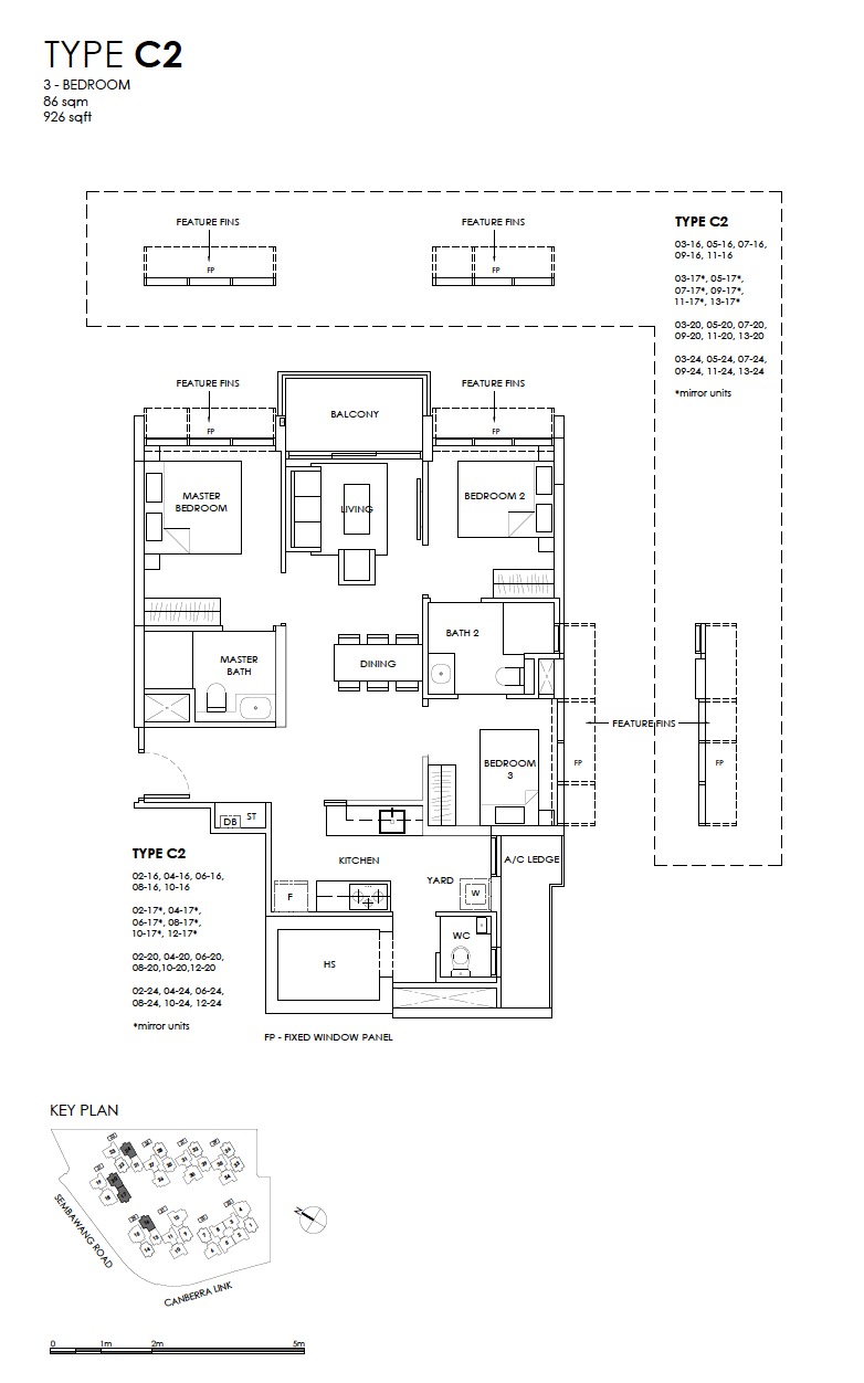 provence-EC-floor plan 3BR C2