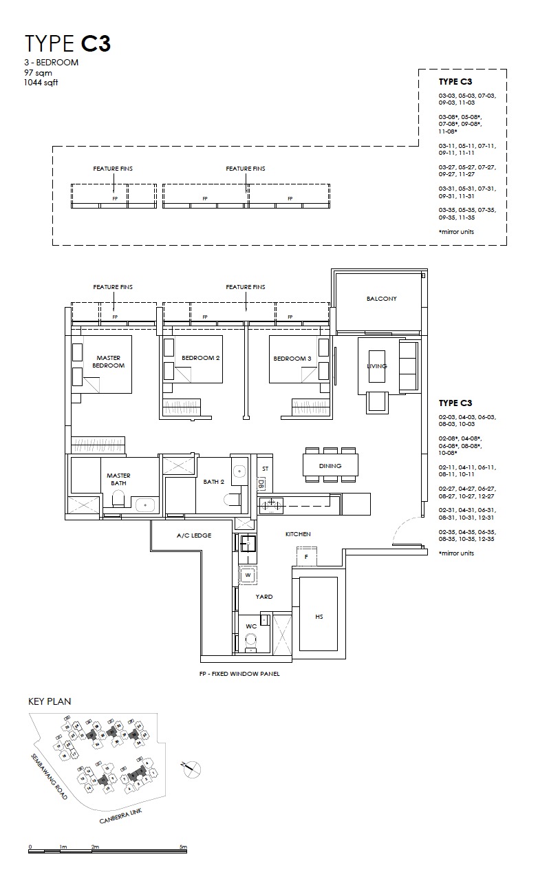 provence-EC-floor plan 3BR C3