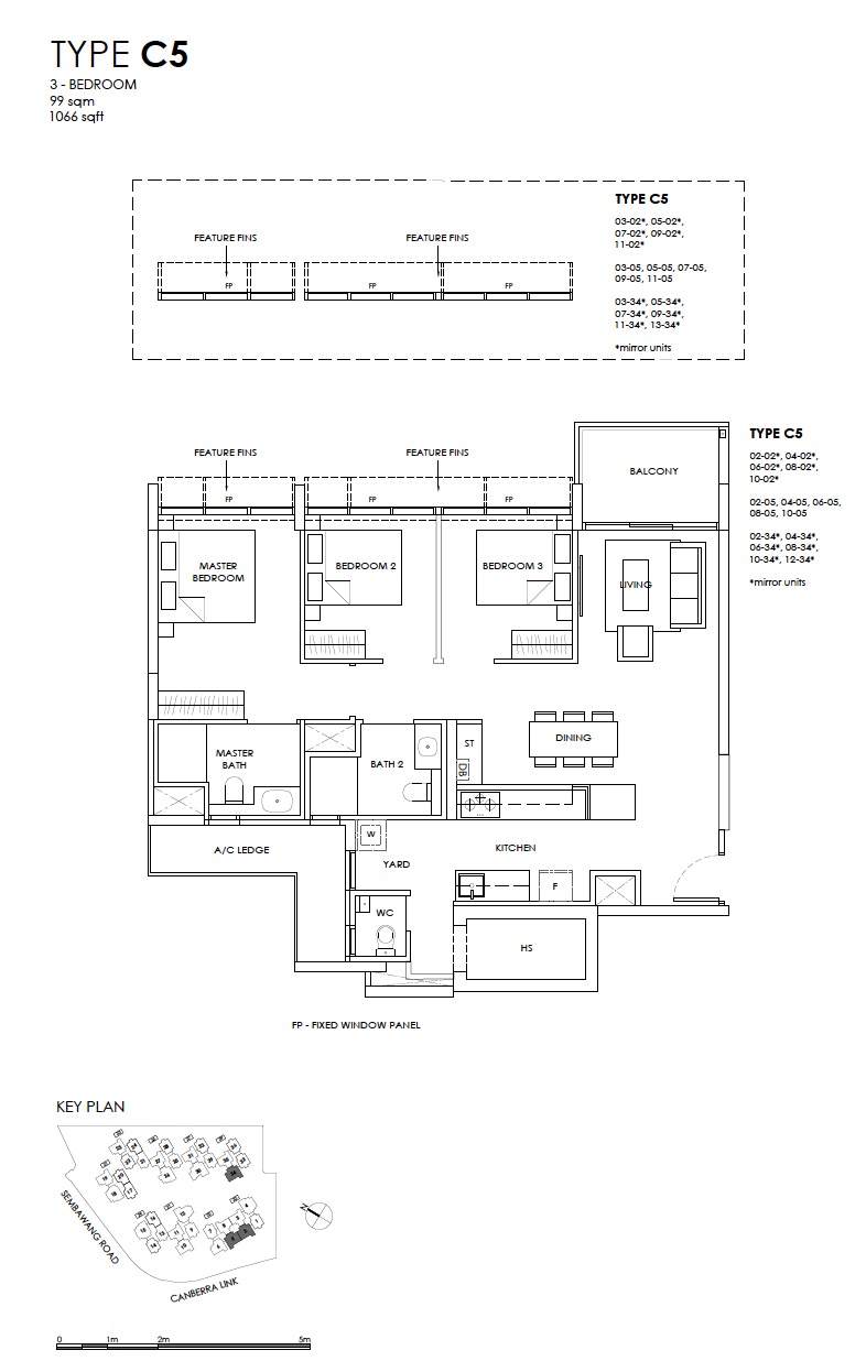 provence-EC-floor plan 3BR C5