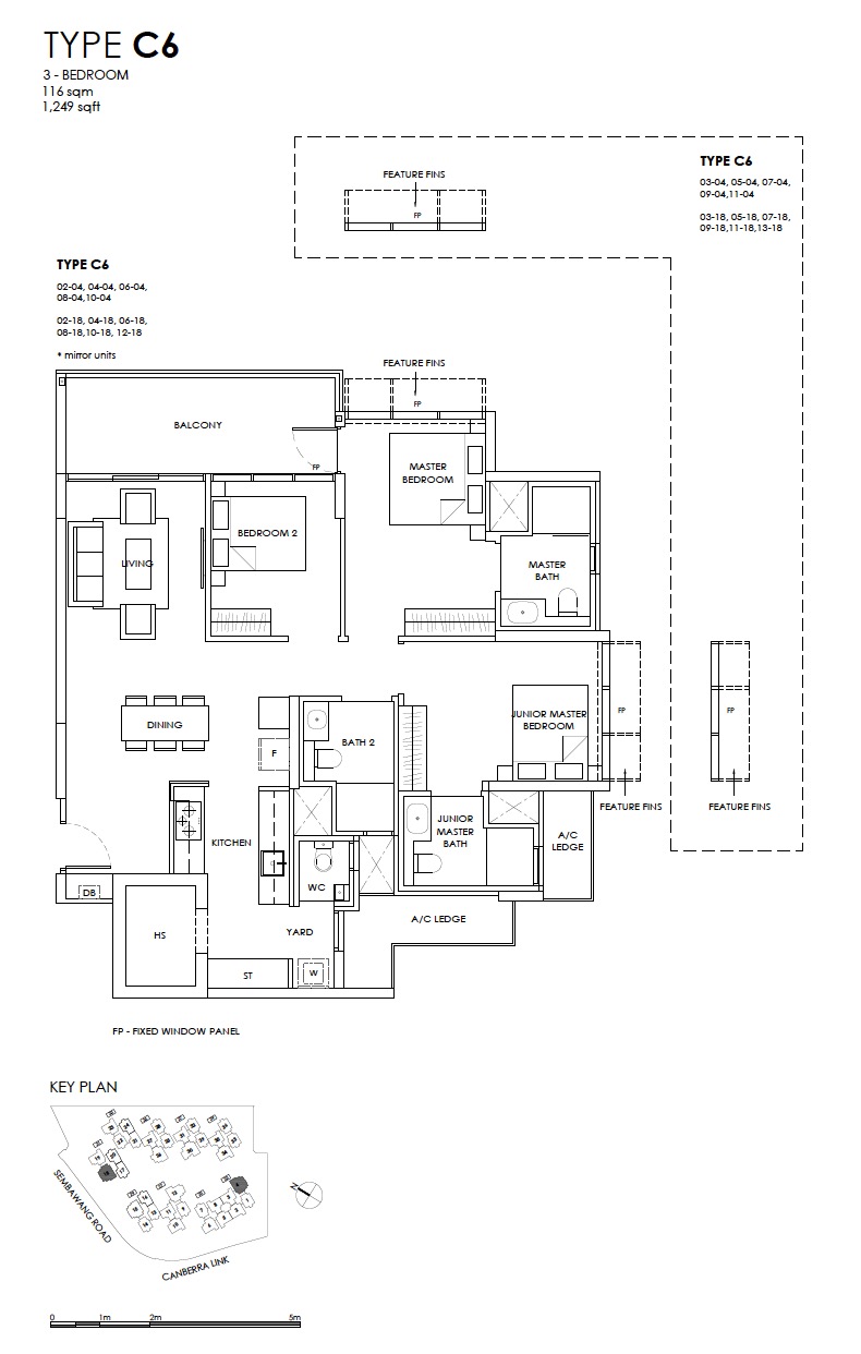 provence-EC-floor plan 3BR C6