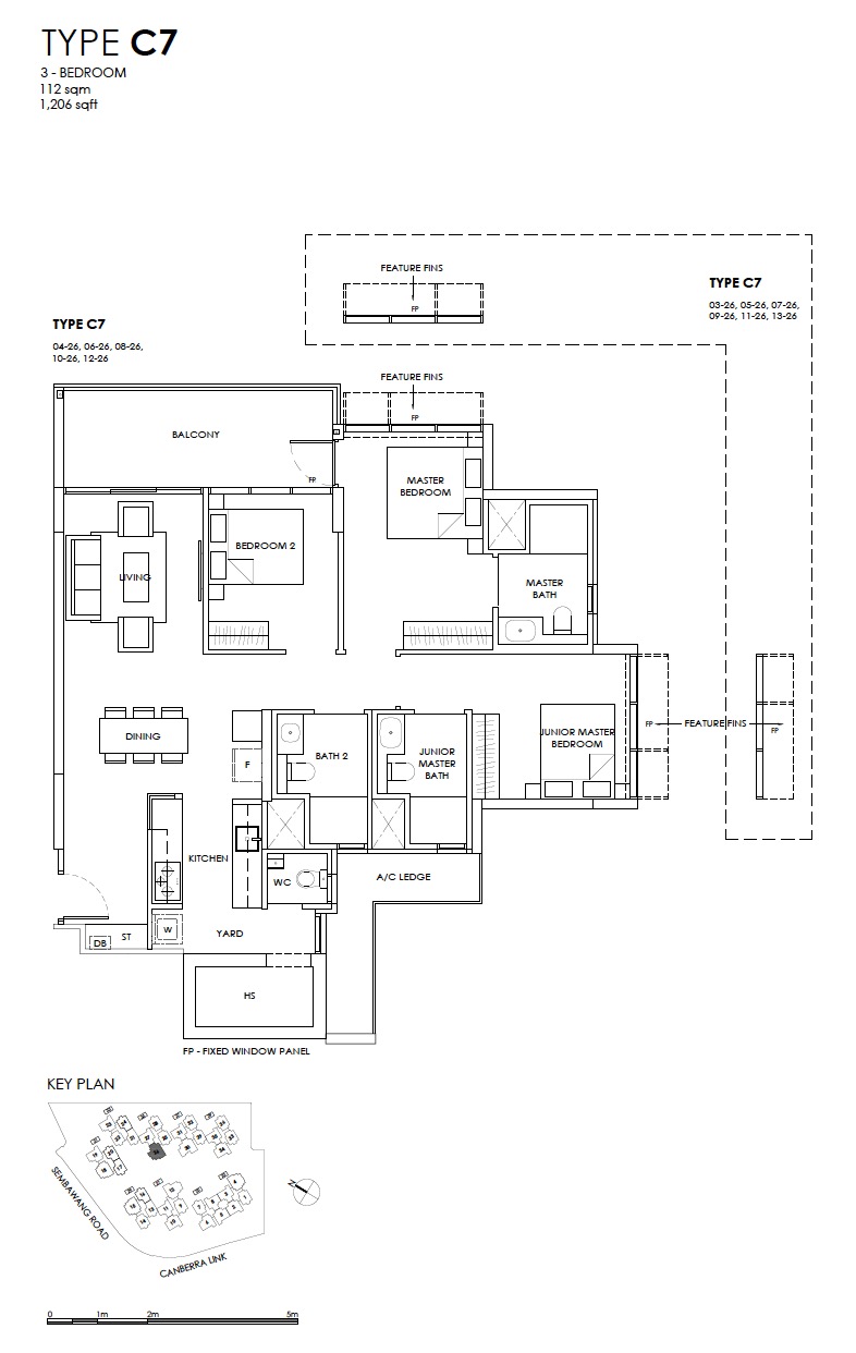 provence-EC-floor plan 3BR C7