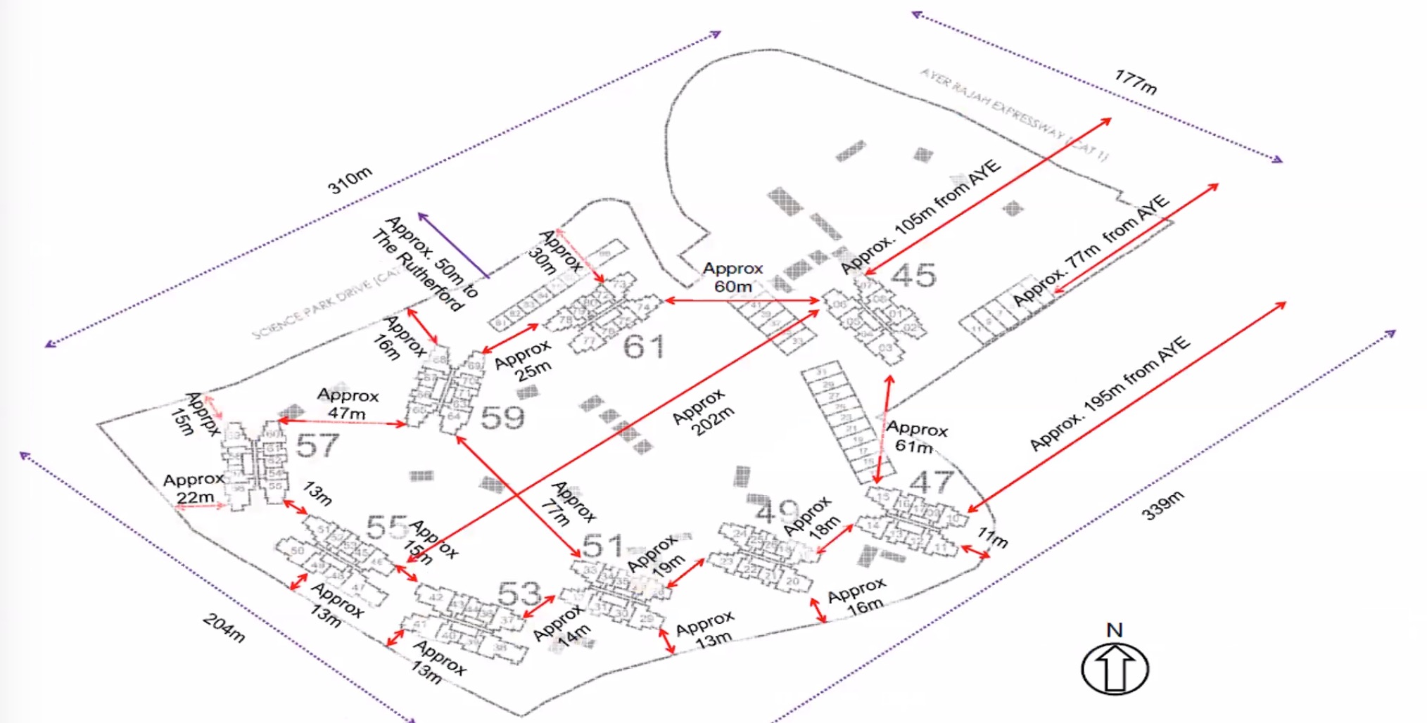 Normanton-Park-technical distance