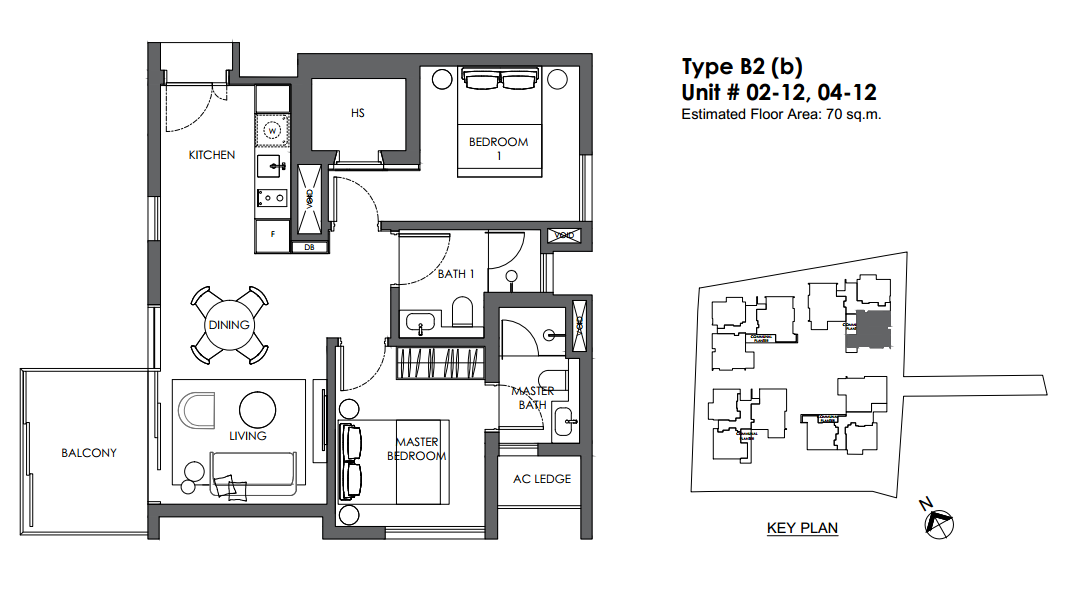 10 Evelyn - Floor Plan 2BR B2