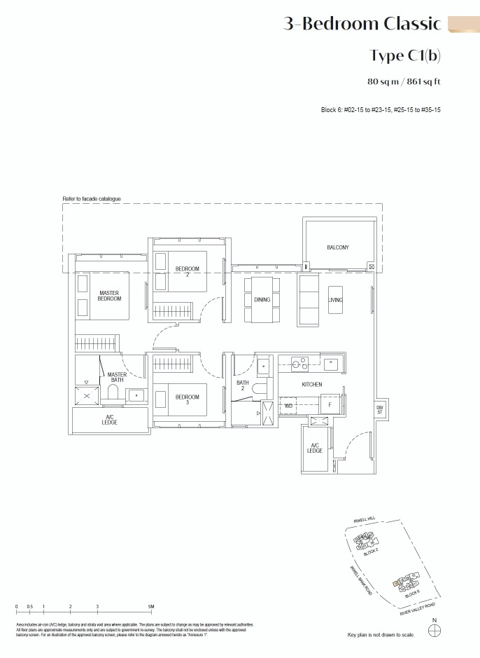 Irwell-Hill-Residences-floor plan 3BR classic